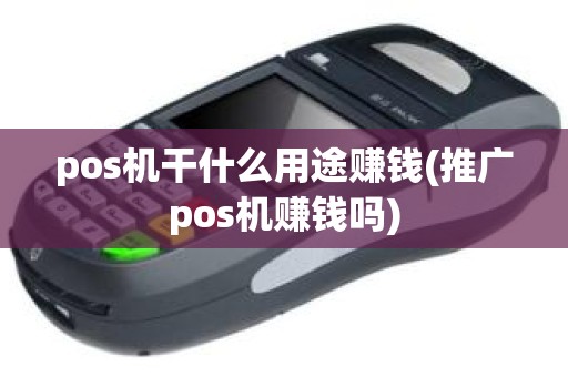 pos机干什么用途赚钱(推广pos机赚钱吗)