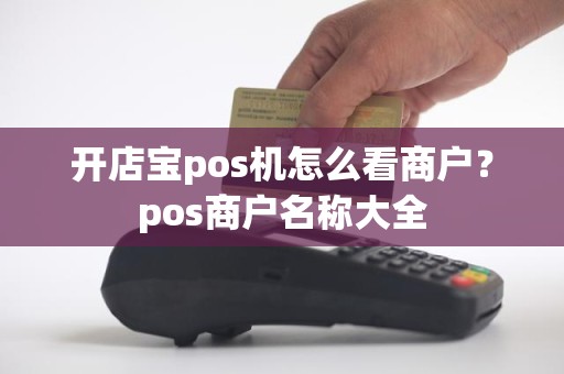 开店宝pos机怎么看商户？pos商户名称大全