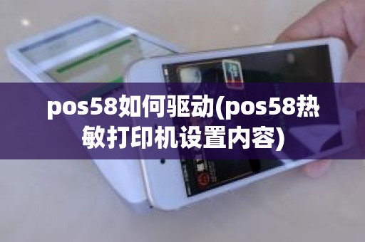 pos58如何驱动(pos58热敏打印机设置内容)