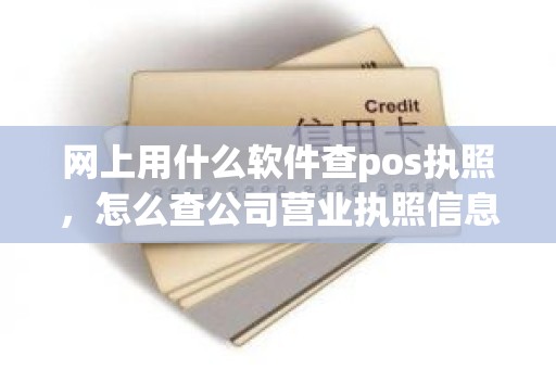 网上用什么软件查pos执照，怎么查公司营业执照信息