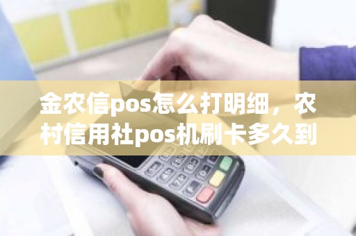 金农信pos怎么打明细，农村信用社pos机刷卡多久到账