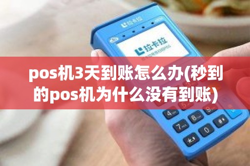 pos机3天到账怎么办(秒到的pos机为什么没有到账)