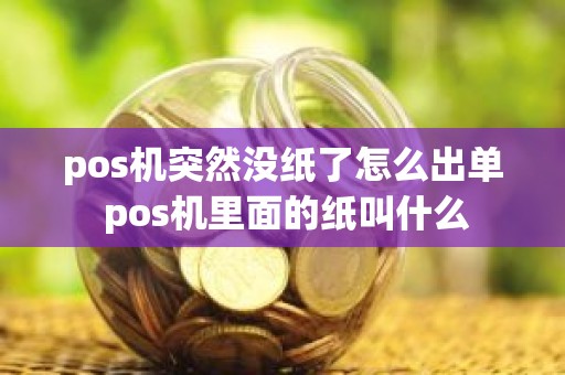 pos机突然没纸了怎么出单 pos机里面的纸叫什么