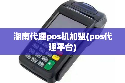 湖南代理pos机加盟(pos代理平台)