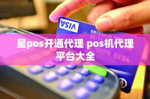 星pos开通代理 pos机代理平台大全