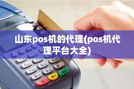 山东pos机的代理(pos机代理平台大全)