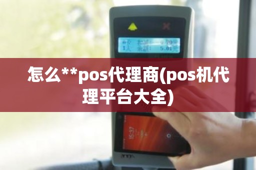 怎么**pos代理商(pos机代理平台大全)