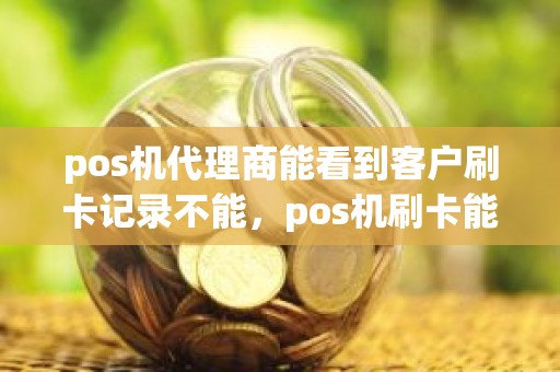 pos机代理商能看到客户刷卡记录不能，pos机刷卡能看到刷卡人信息吗