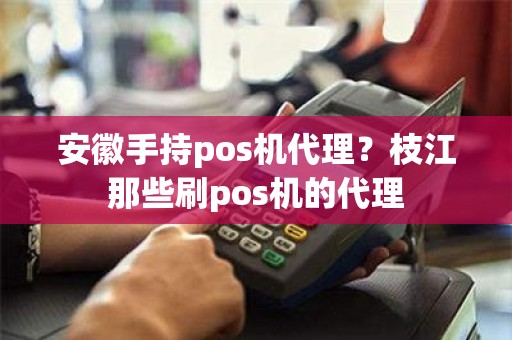 安徽手持pos机代理？枝江那些刷pos机的代理