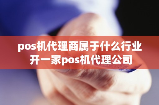 pos机代理商属于什么行业 开一家pos机代理公司