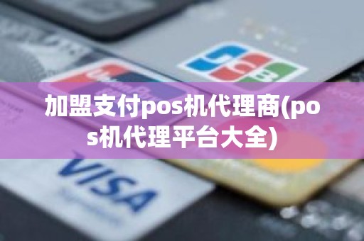 加盟支付pos机代理商(pos机代理平台大全)