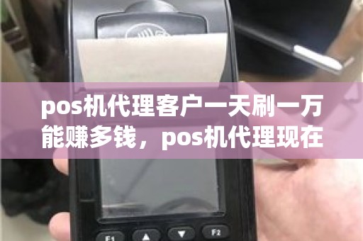 pos机代理客户一天刷一万能赚多钱，pos机代理现在好做吗