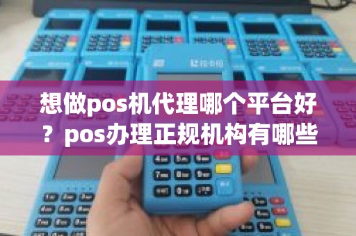 想做pos机代理哪个平台好？pos办理正规机构有哪些