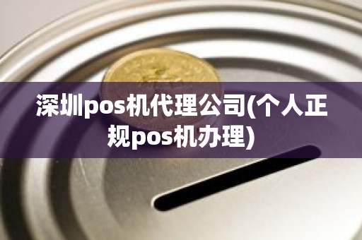 深圳pos机代理公司(个人正规pos机办理)