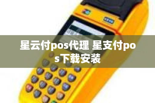 星云付pos代理 星支付pos下载安装