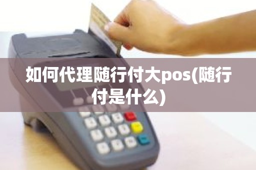 如何代理随行付大pos(随行付是什么)