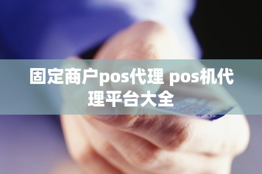 固定商户pos代理 pos机代理平台大全