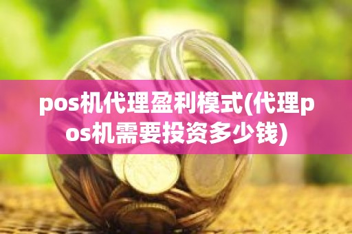 pos机代理盈利模式(代理pos机需要投资多少钱)