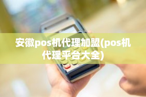 安徽pos机代理加盟(pos机代理平台大全)