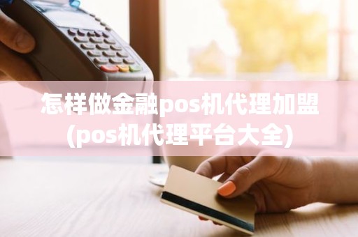 怎样做金融pos机代理加盟(pos机代理平台大全)