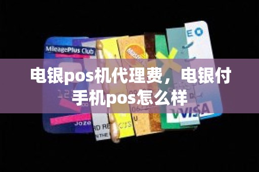 电银pos机代理费，电银付手机pos怎么样