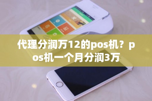 代理分润万12的pos机？pos机一个月分润3万