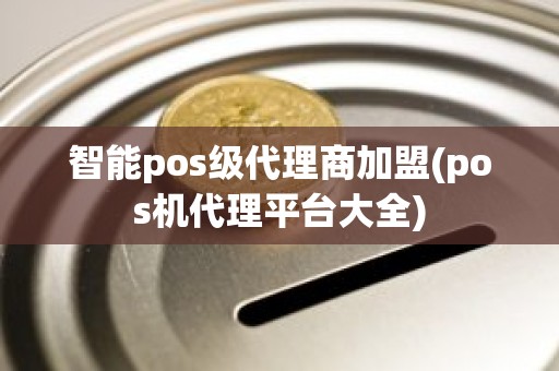 智能pos级代理商加盟(pos机代理平台大全)