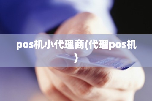 pos机小代理商(代理pos机)