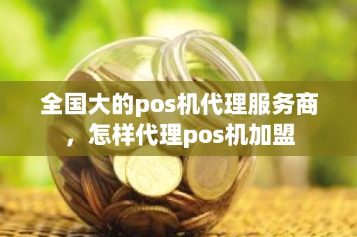 全国大的pos机代理服务商，怎样代理pos机加盟