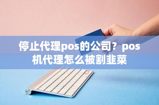 停止代理pos的公司？pos机代理怎么被割韭菜