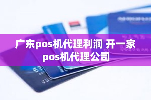 广东pos机代理利润 开一家pos机代理公司