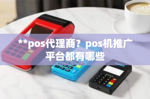 **pos代理商？pos机推广平台都有哪些