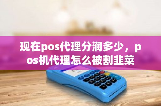 现在pos代理分润多少，pos机代理怎么被割韭菜