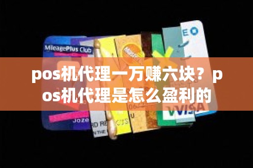 pos机代理一万赚六块？pos机代理是怎么盈利的