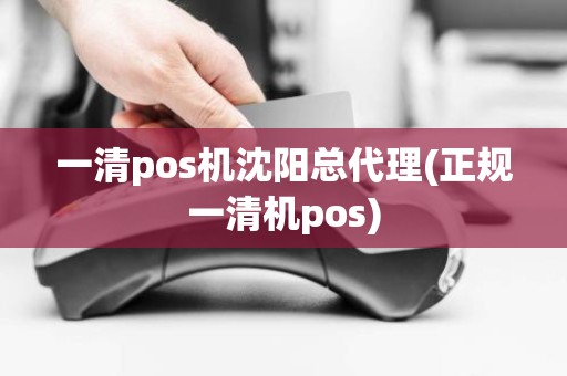 一清pos机沈阳总代理(正规一清机pos)