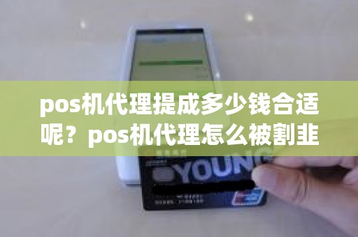 pos机代理提成多少钱合适呢？pos机代理怎么被割韭菜