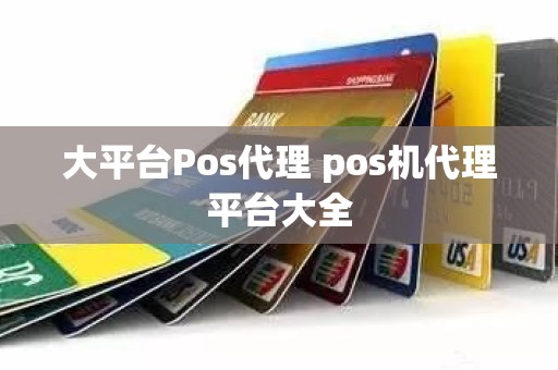 大平台Pos代理 pos机代理平台大全