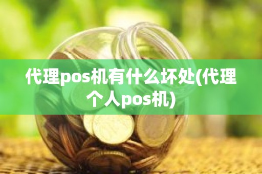 代理pos机有什么坏处(代理个人pos机)