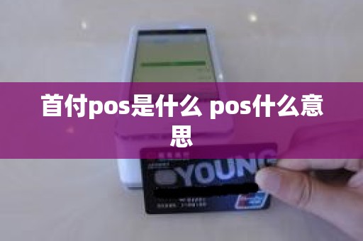 首付pos是什么 pos什么意思