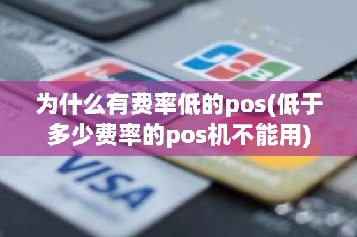 为什么有费率低的pos(低于多少费率的pos机不能用)