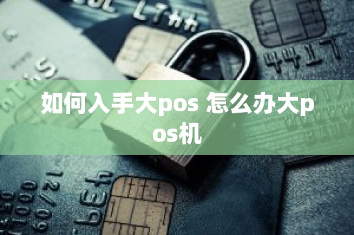 如何入手大pos 怎么办大pos机