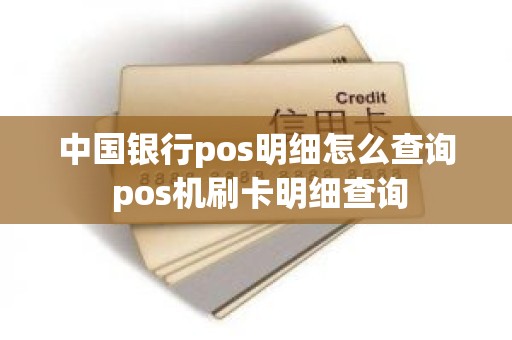 中国银行pos明细怎么查询 pos机刷卡明细查询