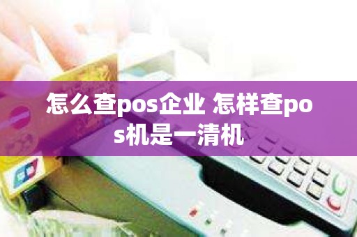 怎么查pos企业 怎样查pos机是一清机