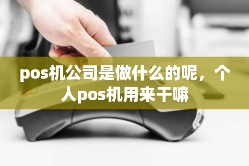 pos机公司是做什么的呢，个人pos机用来干嘛