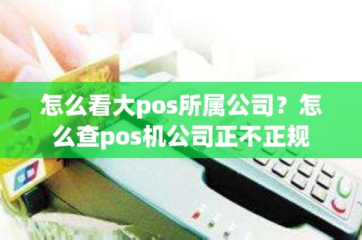 怎么看大pos所属公司？怎么查pos机公司正不正规