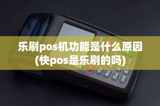 乐刷pos机功能是什么原因(快pos是乐刷的吗)