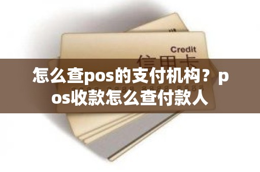 怎么查pos的支付机构？pos收款怎么查付款人