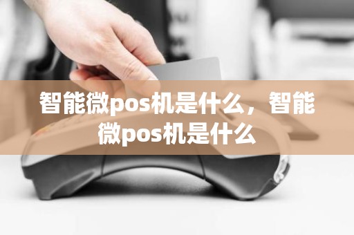 智能微pos机是什么，智能微pos机是什么