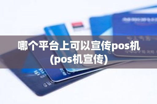 哪个平台上可以宣传pos机(pos机宣传)