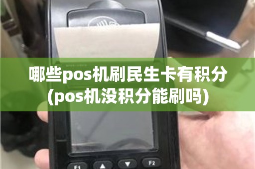 哪些pos机刷民生卡有积分(pos机没积分能刷吗)